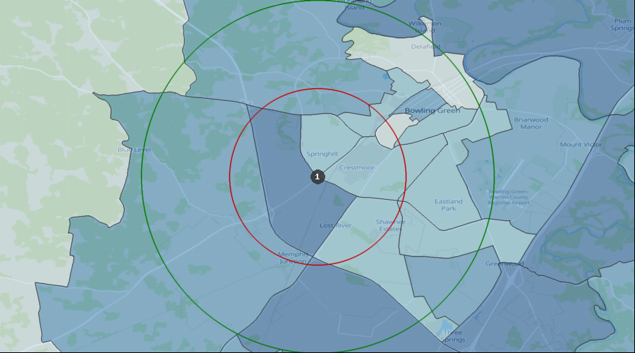 Bowling Green, Kentucky - Projected Population Growth Rate